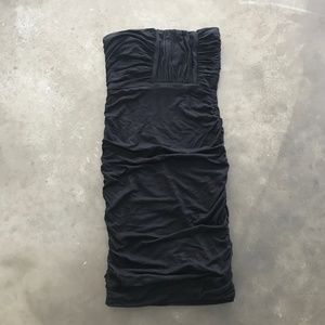 Strapless Ruching Mini Designer Dress by GUESS